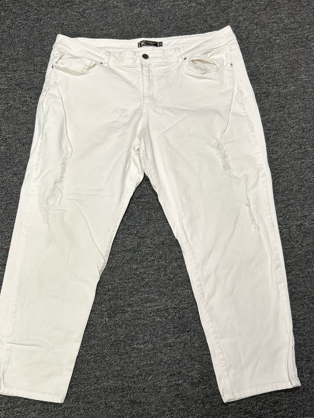 Kardashian Kollection White High-Rise Jeans